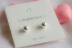 L-AR0611  Aros bolitas 4mm