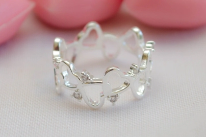 L-AN0068 Anillo corazones