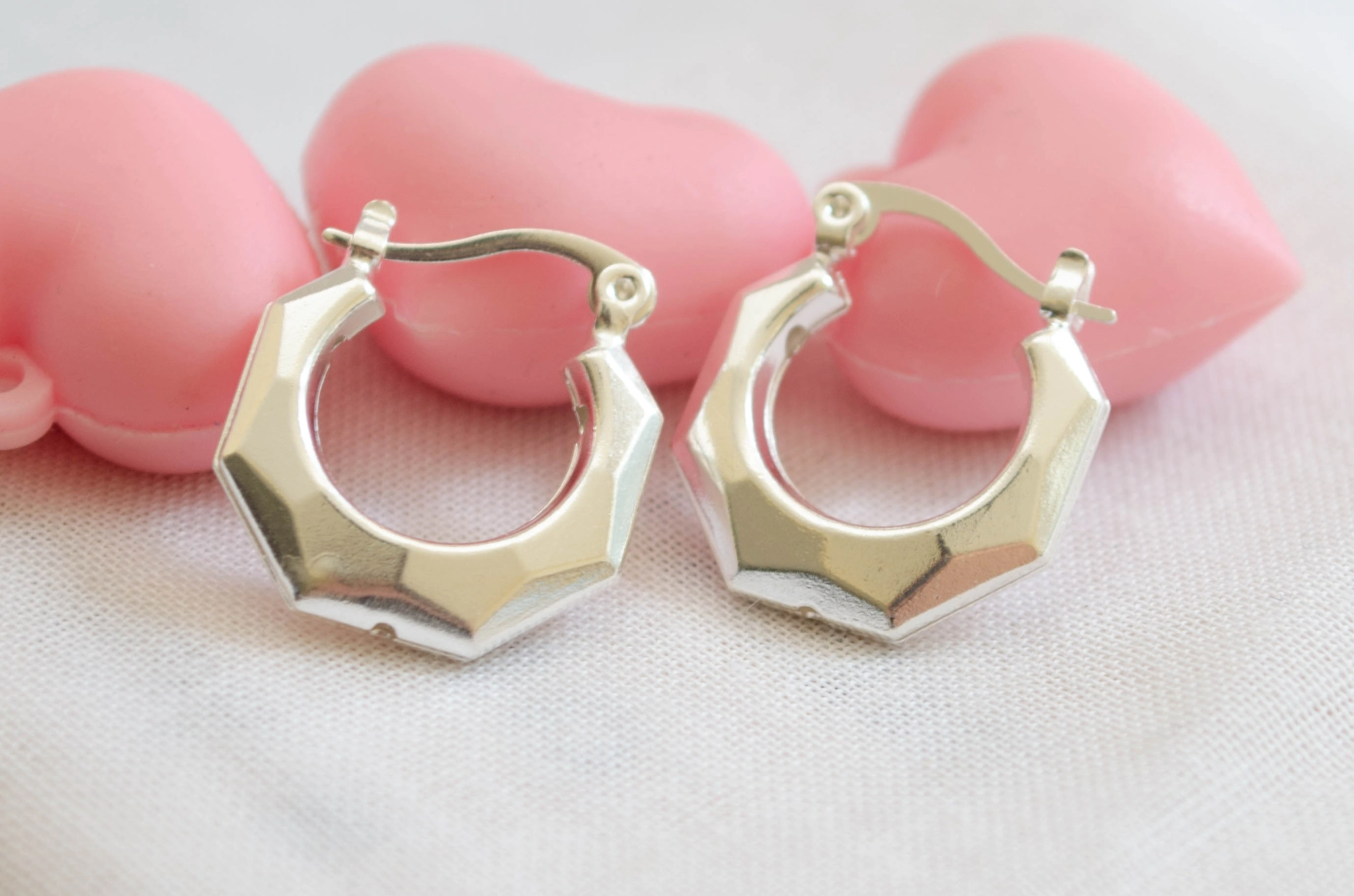 L-AR0626 Aros argollas hexagonal 1.5cm inflada
