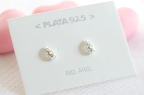 L-AR0641 Aros mini gotitas caladas 
