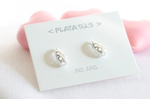 L-AR0642 Aros mini gotitas caladas tamaño 2