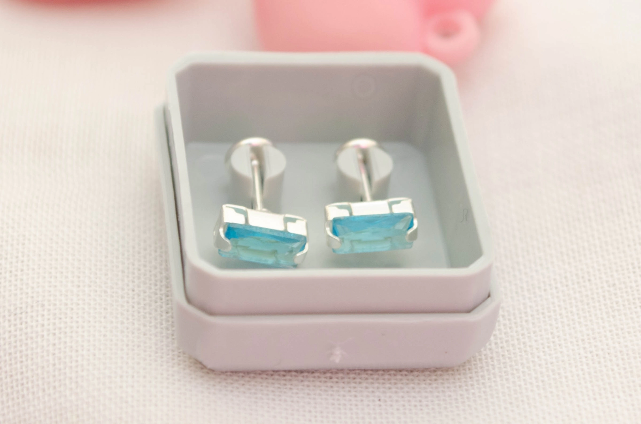 ABRI807 Aros abridores rectangulo cubic CELESTE