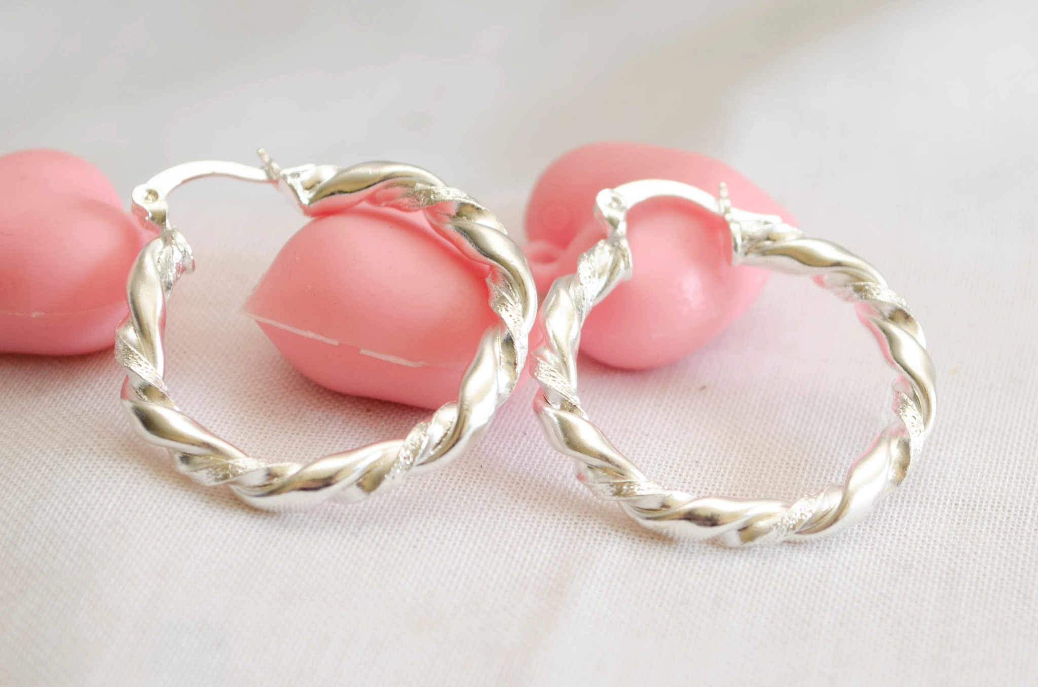 L-AR0715 Aros argollas torsadas 3cm