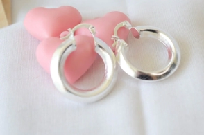 L-AR0717 Aros argollas infladas 2.5cm