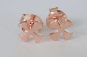AR123 Aros PLATA ROSÉ cruces - 