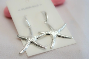 L-AR0785 Aros colgantes estrellas de mar xl