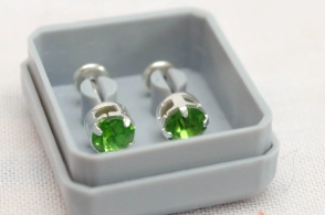 ABRI1095 Aros abridores cilindro calado grande VERDE