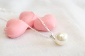 L-CA0199 Cadena con perla grande