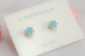 L-AR0762 Aros cubic engarce simil estrella CELESTE