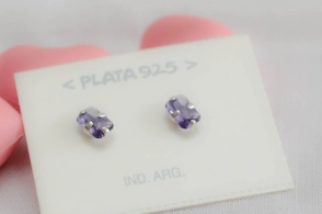 L-AR0763 Aros cubic rectángulo LILA