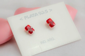 L-AR0763 Aros cubic rectángulo ROJO