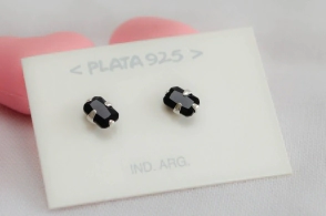 L-AR0763 Aros cubic rectángulo NEGRO