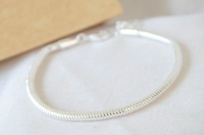 L-PU0075 Pulsera clapton plana 4mm 17+5cm -