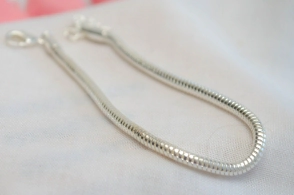 L-PU0076 Pulsera cola de rata gruesa 18+4cm