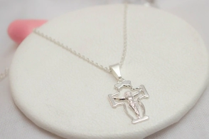 L-CA0184 Cadena 45cm+ cRUZ CRISTO
