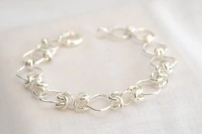PU1295 Pulsera rombos 21cm