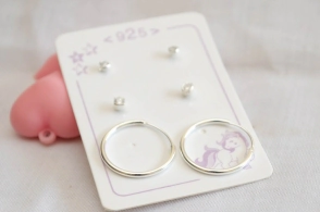 L-TRI0040 Trio de aros cubics y argollas