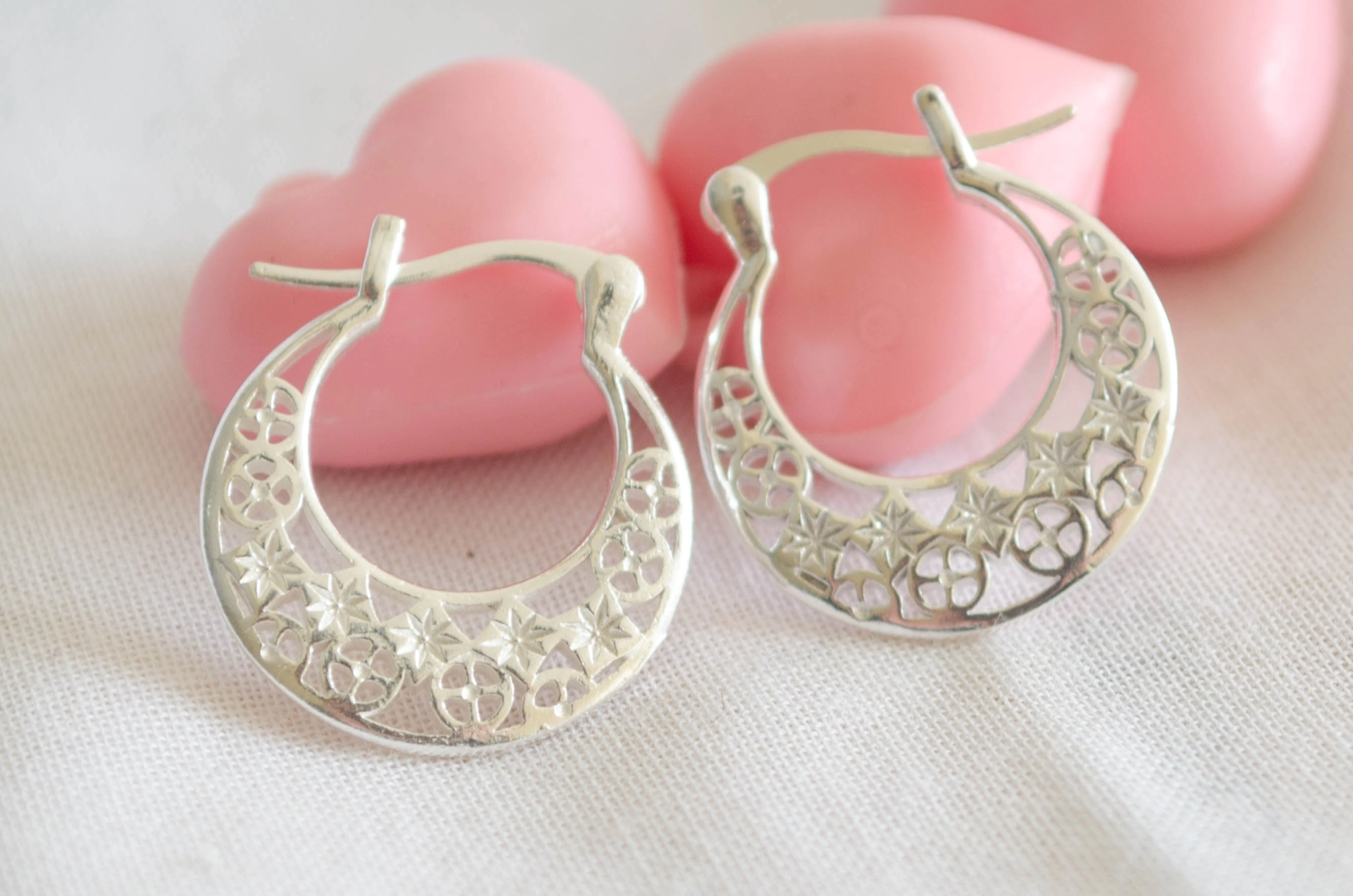 L-AR0823 Aros argolla plana rombos circulos