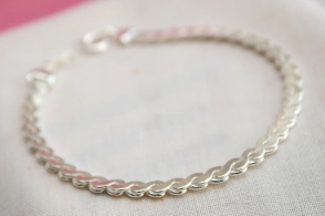L-PU0098 Pulsera trenzada gruesa