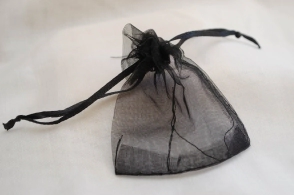 Bolsas organza 7x9cm NEGRO