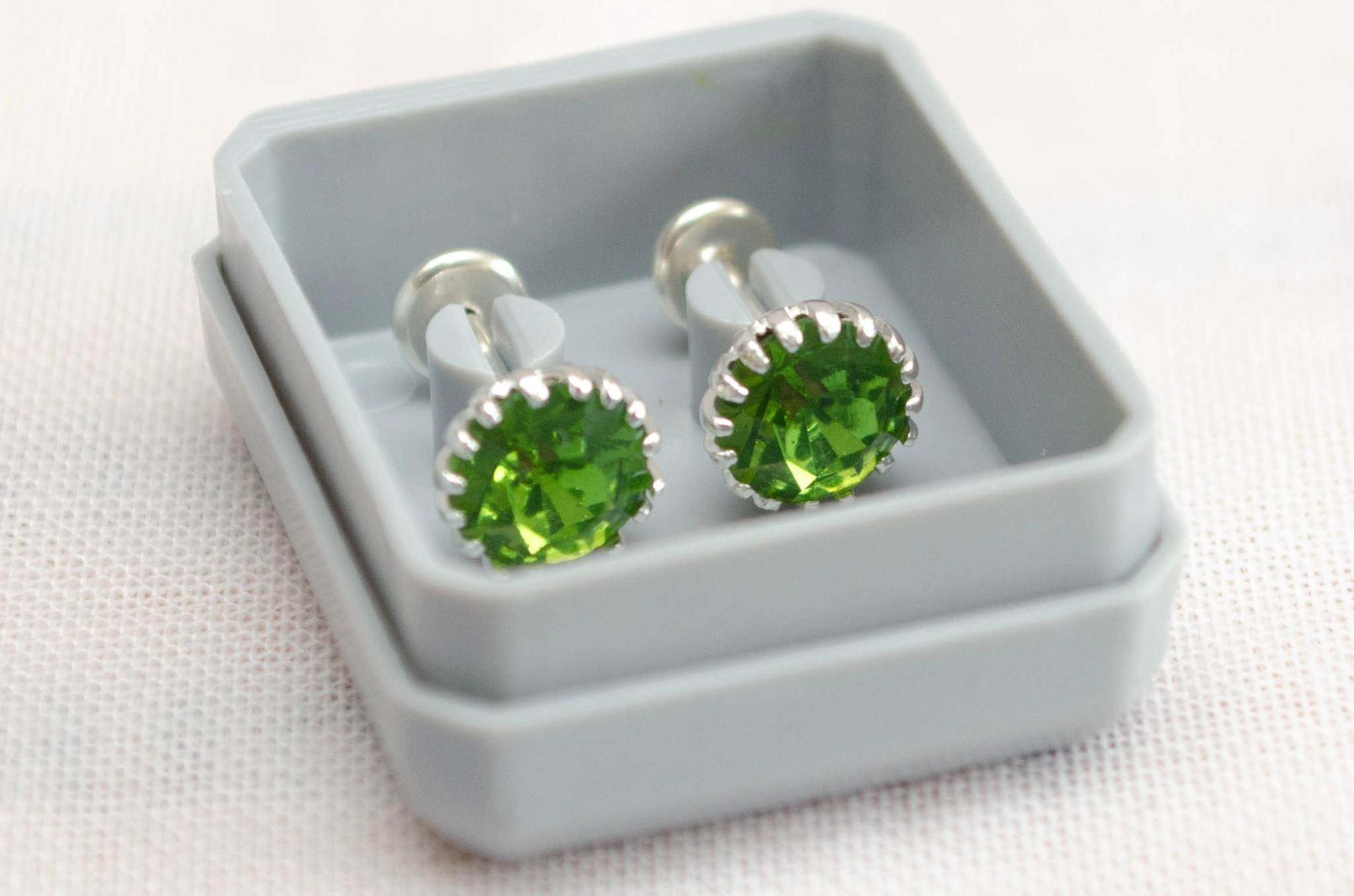 ABRI1180 Aros abridores CUBIC engarce tipo flor VERDE