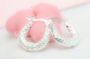 L-AR0884 Aros inflados ovales 1.7x2cm lineas cruzadas