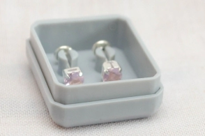ABRI1154 Aros abridores cuadrado cubic MEDIO ROSA