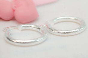 L-AR0919 Aros argollas infladas 3cm lineas