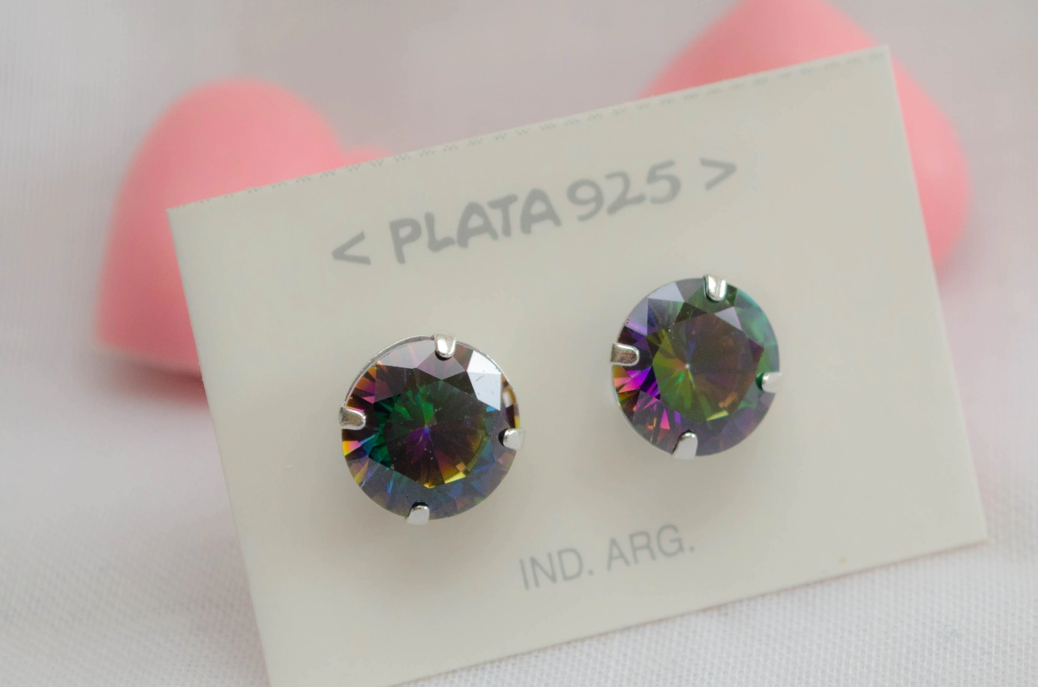 L-AR0768 Aros cubic bot�n grande GRIS TORNASOL