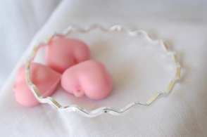 L-PU0113 Pulsera esclava zig zag 6.5cm diametro