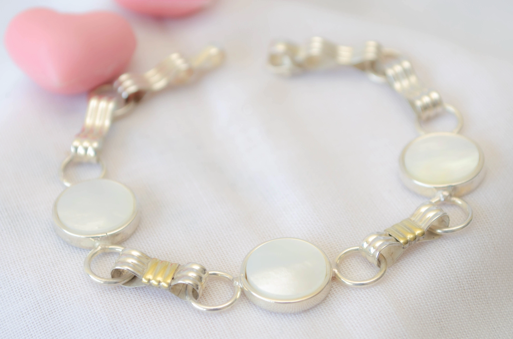 PU1302 Pulsera crculos ncar con dubl 20cm