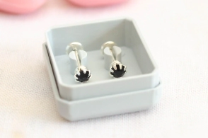 ABRI1069 Aros abridores cubic redondo peque NEGRO