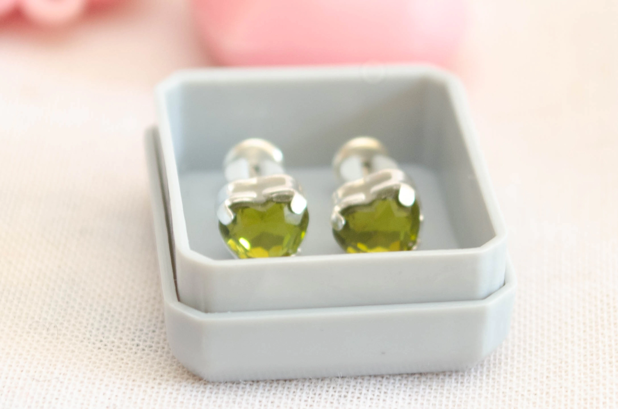 ABRI1170 Aros abridores corazon cubic VERDE