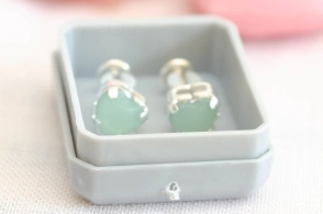 ABRI1170 Aros abridores corazon cubic VERDE pastel