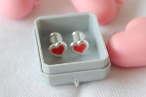 ABRI1187 Aros abridores corazones ROJO