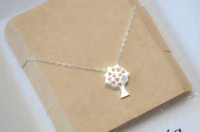 L-CA0291 Cadena 50cm+ arbol vida micropave