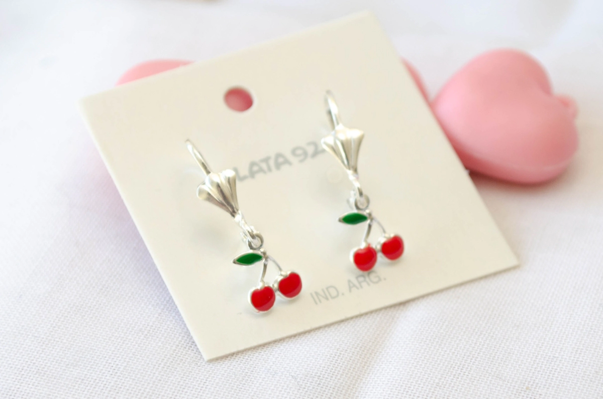 L-AR0939 Aros cierre ingls cerezas