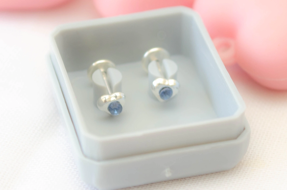 ABRI1156 Aros abridores CORAZON CUBIC centro CELESTE