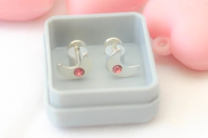 ABRI1158 Aros abridores luna PLANA cubic centro ROSA