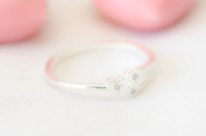 L-AN0135 Anillo 3 corazones peques