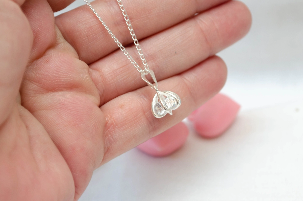 L-CA0247 Cadena 45cm+dije cubic centro