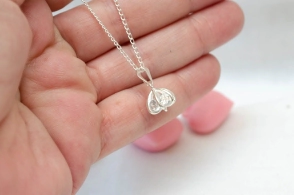 L-CA0247 Cadena 45cm+dije cubic centro