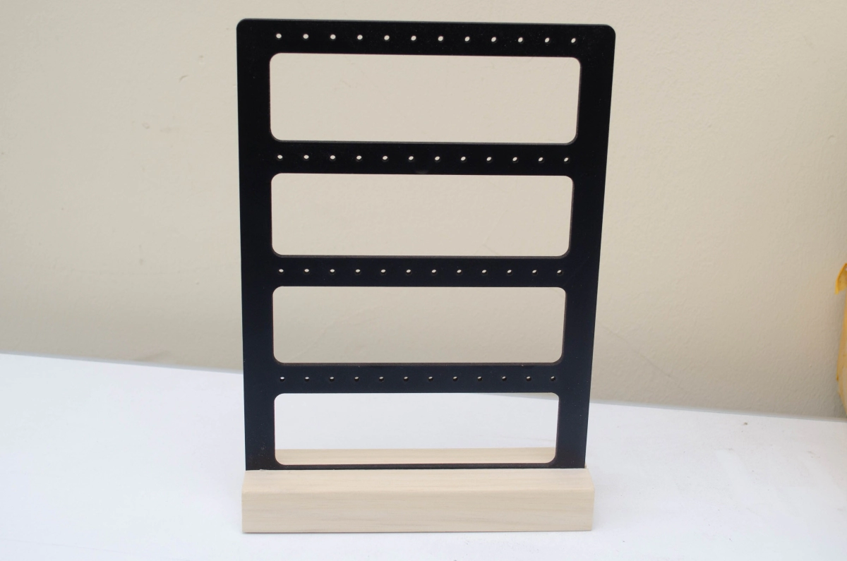 EXHIBIDOR AROS NEGRO 24 PARES