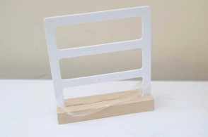 EXHIBIDOR AROS BLANCO 18 PARES