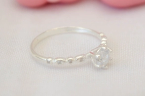 ANI2271 Anillo cubic TRANSPARENTE
