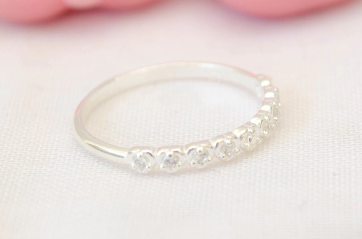 ANI2274 Anillo circulos cubics TRANSPARENTE