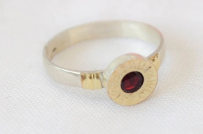 ANI2281 Anillo tipo bulgari con duble BORDÓ