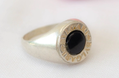 ANI2283 Anillo tipo bulgari NEGRO