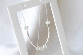 L-CA0254 Tanza con cristales y bolitas tubos