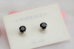 L-AR0764 Aros cubic circulos NEGRO